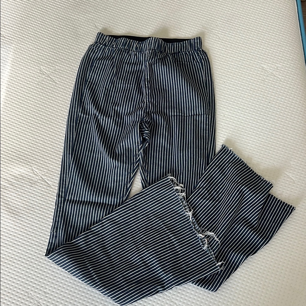 Altar’d State Bootcut Striped Black and White Women's Pants